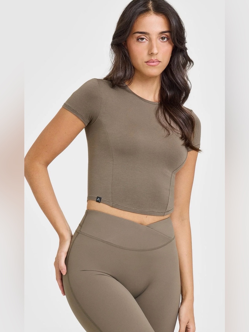 ONER ACTIVE MOSS BROWN MELLOW™ SOFT MID SHORT SLEEVE T-SHIRT